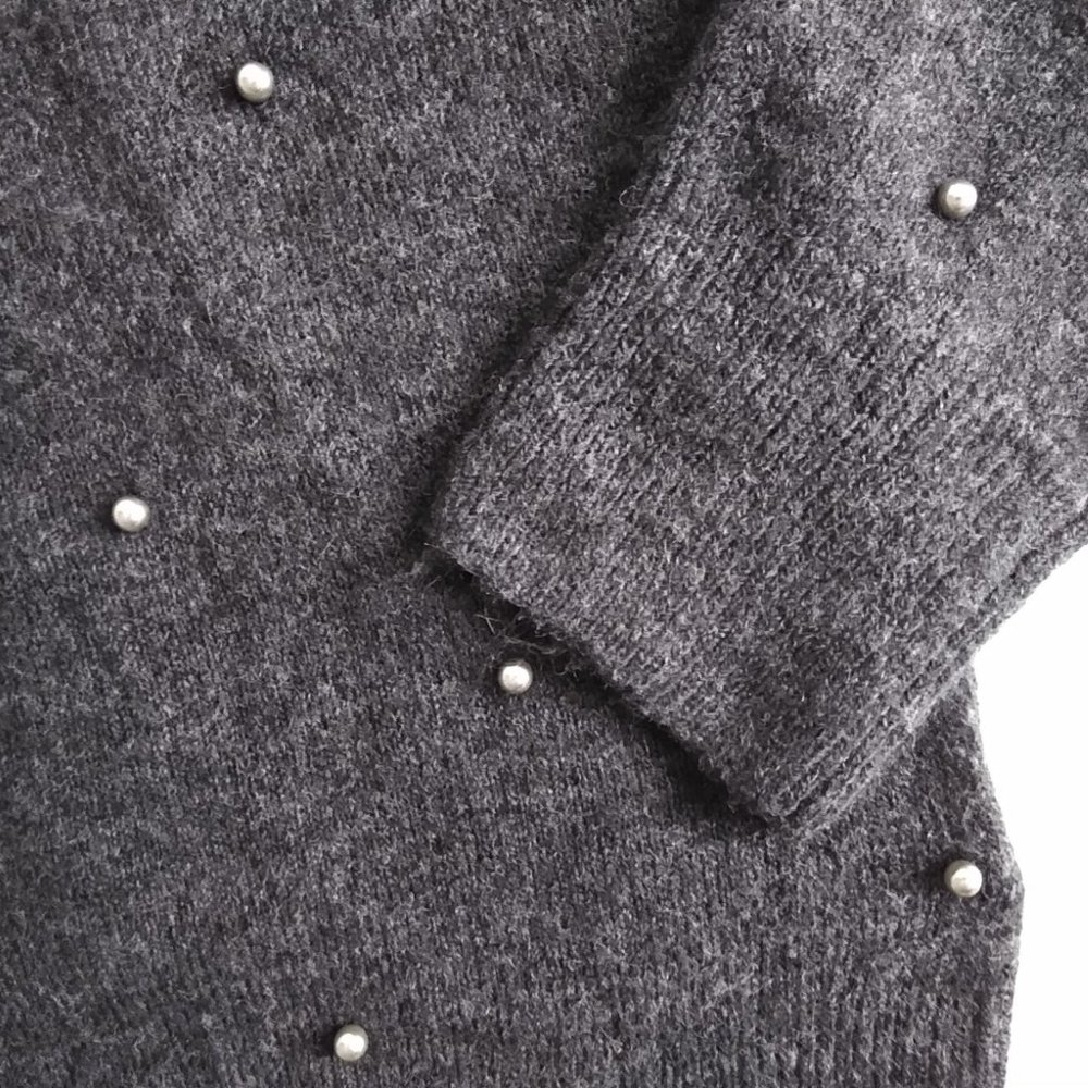 H&M Holiday Sweater with Pearl Accents - Picture 2 of 5